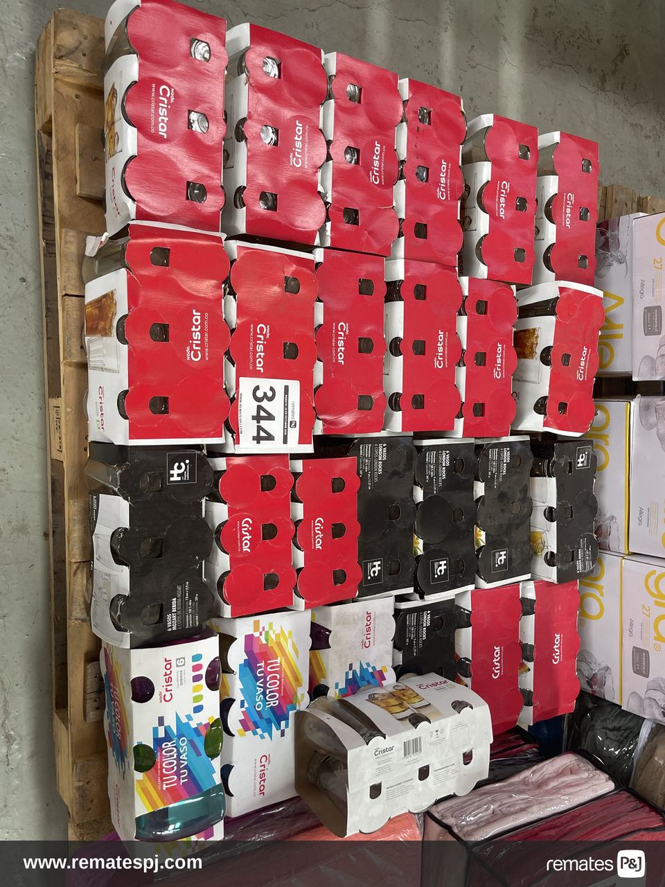 Pallet variedad de vasos