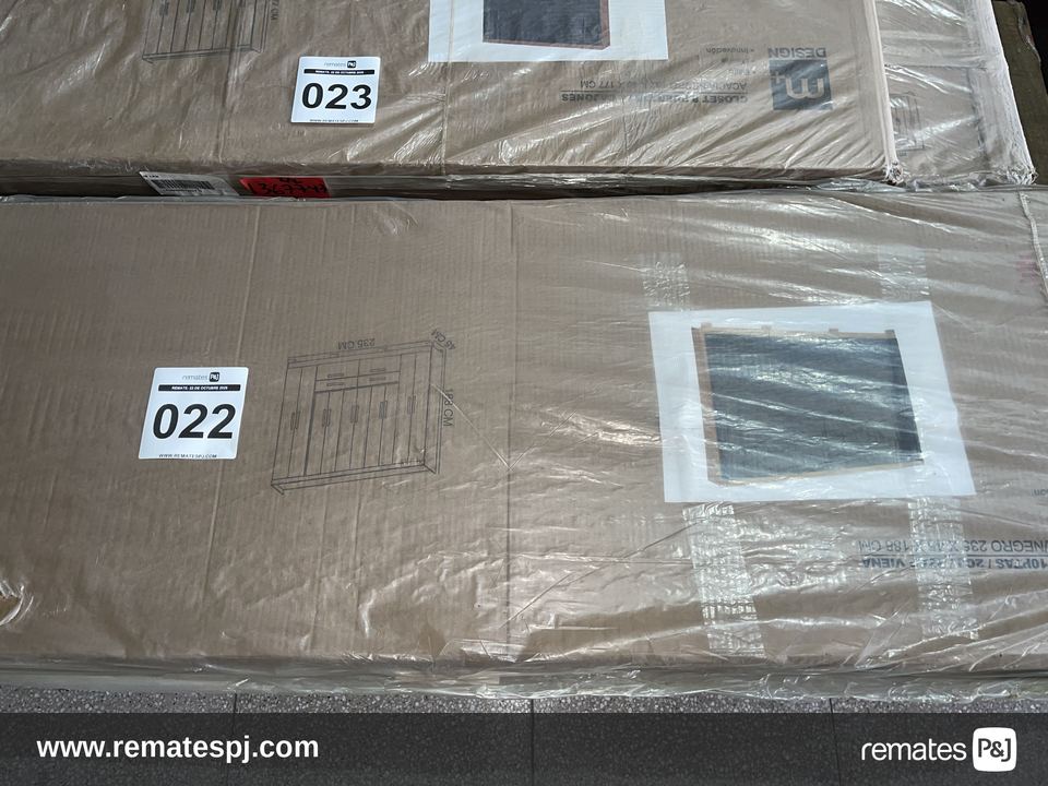 CLOSET 8PTAS/4CJ 183X40X177 ACACIA/NEGRO