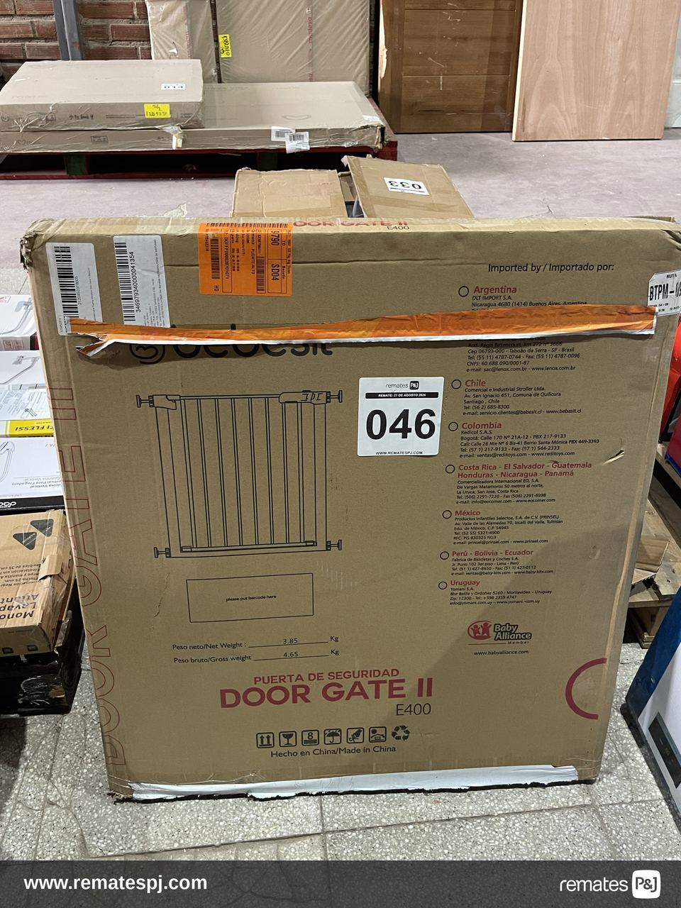 Reja de Seguridad Bebe Mascota Doble Seguro 75 a 82 cm