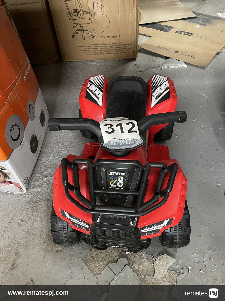 Cuatrimoto eléctrica infantil Bebesit rojo
