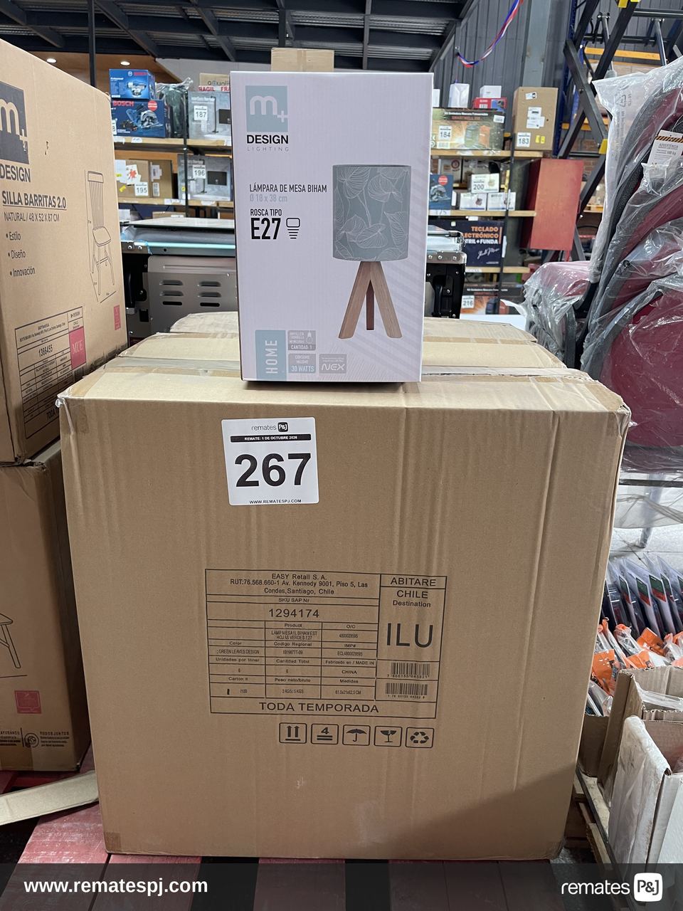 LAMPARA MESA AMATISTA 1L E27