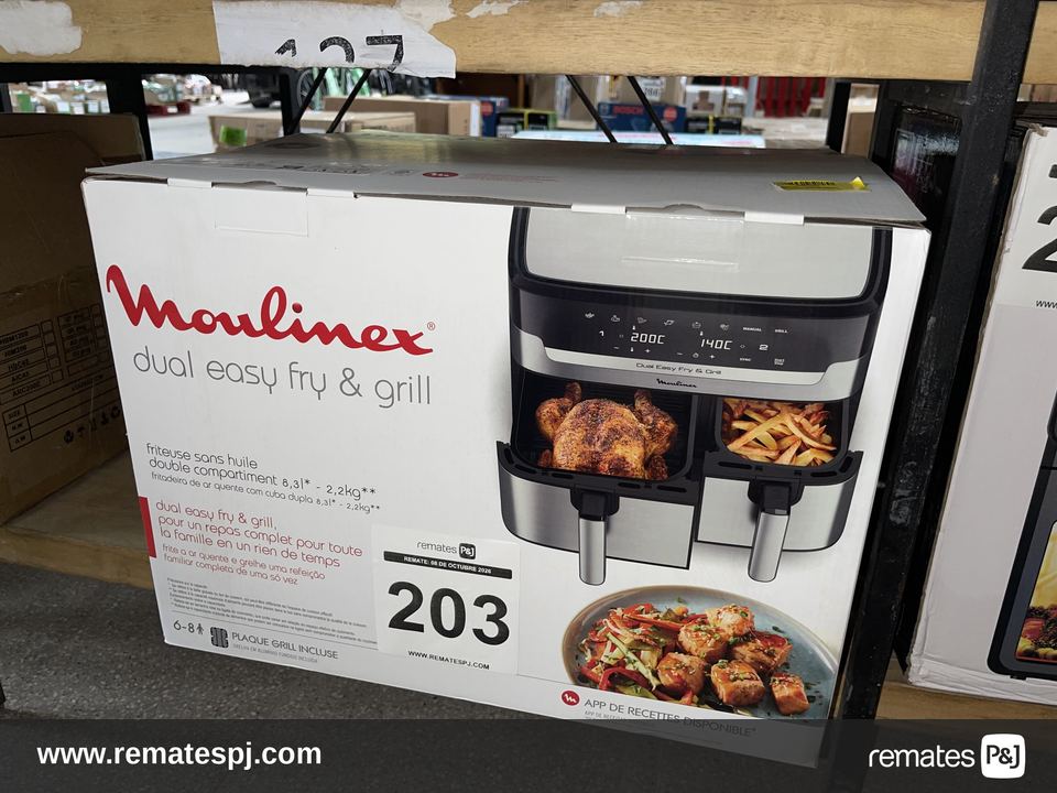 Horno Freidora de aire Easy Fry & Grill digital 8,3L Doble Canasto Moulinex