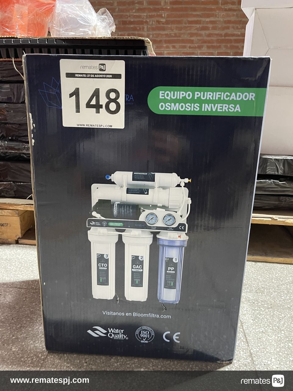Purificador de agua por Osmosis Inversa BLOOMFILTRA