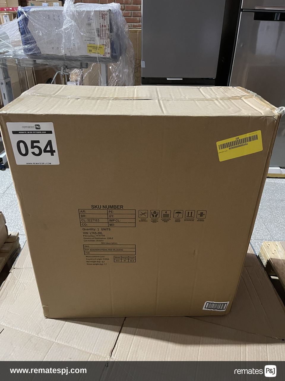 Papelero con Pedal 30L 29 x 65