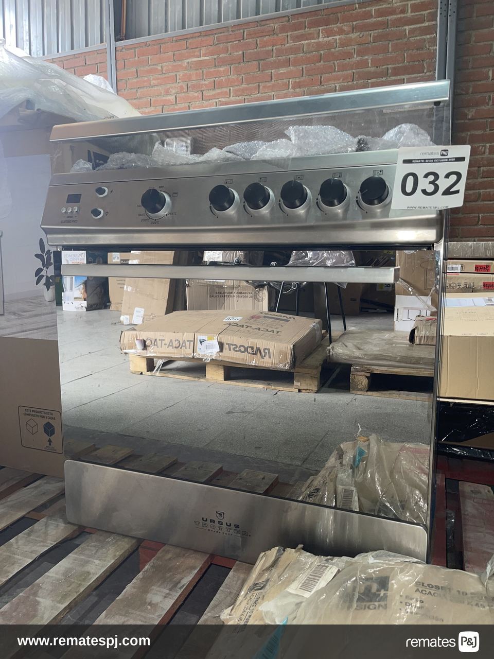 COCINA EURO80 PRO SILVER  5 PLATOS URSUS TROTTER