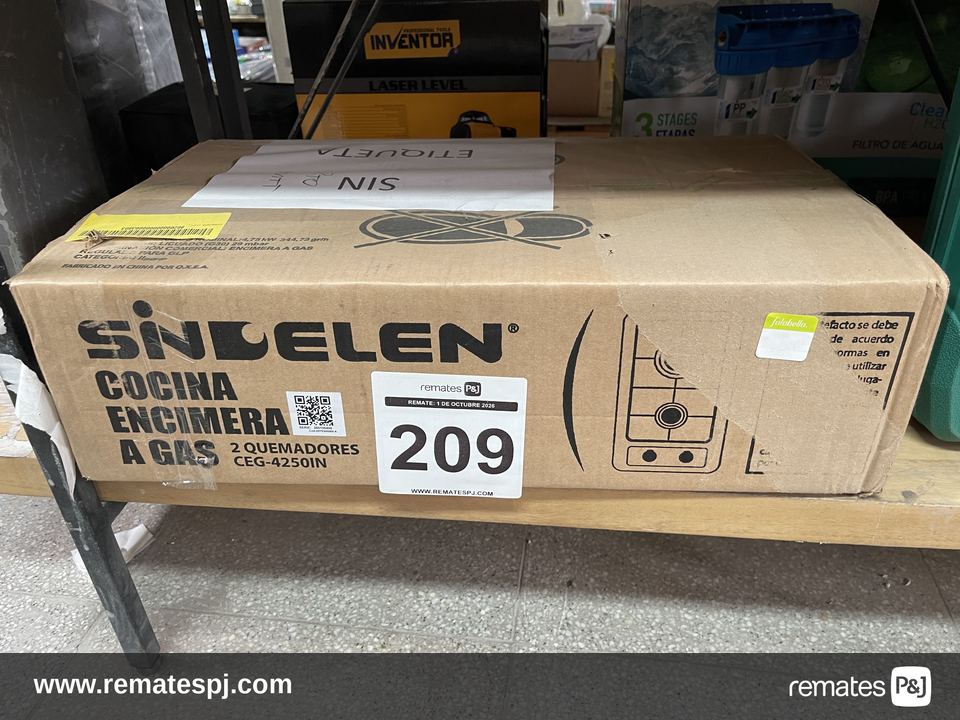 Cocina Encimera a Gas 2 Quemadores SINDELEN