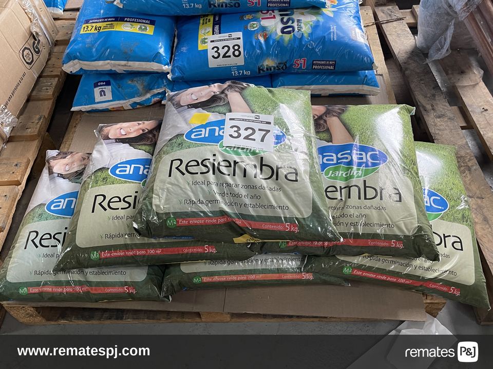 Detergente en polvo Rinso 5 unidades de 13.7 kilos
