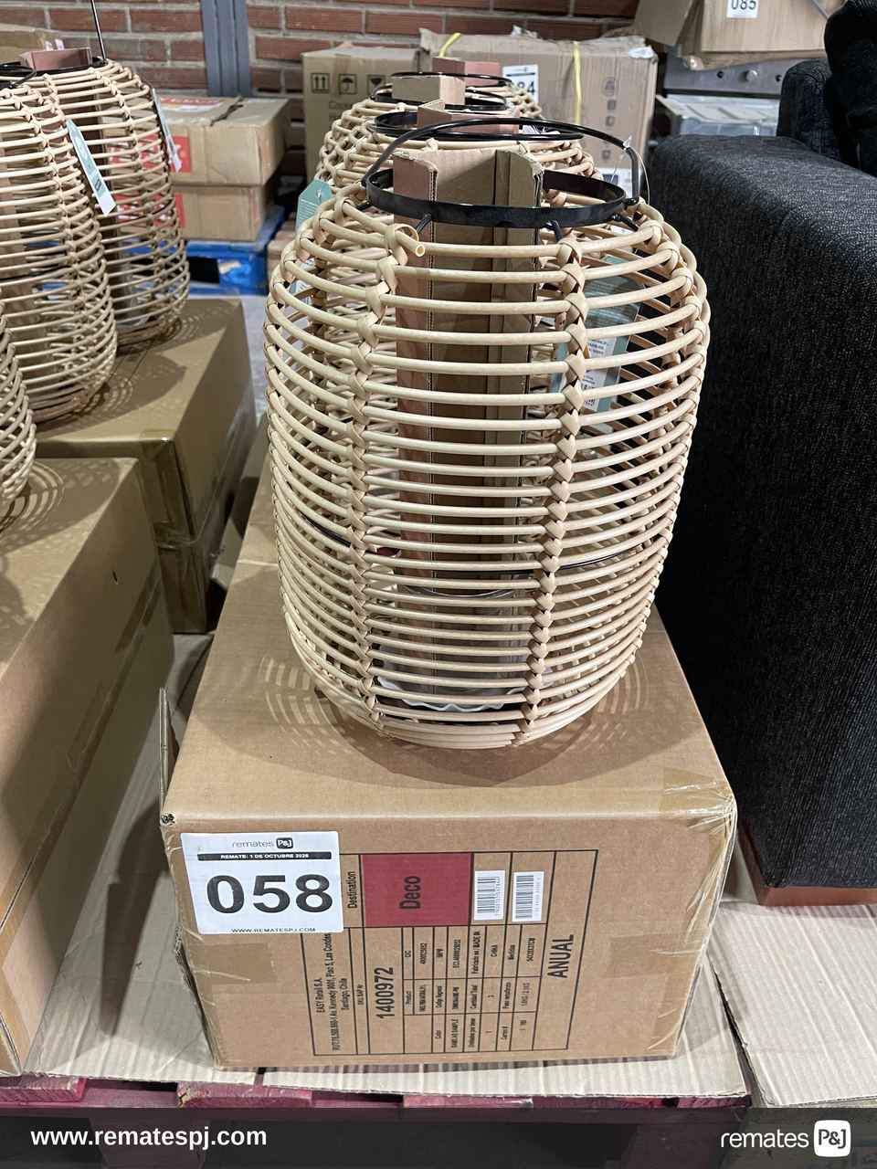 Faroles fibra natural 26x35 cm Cotidiana