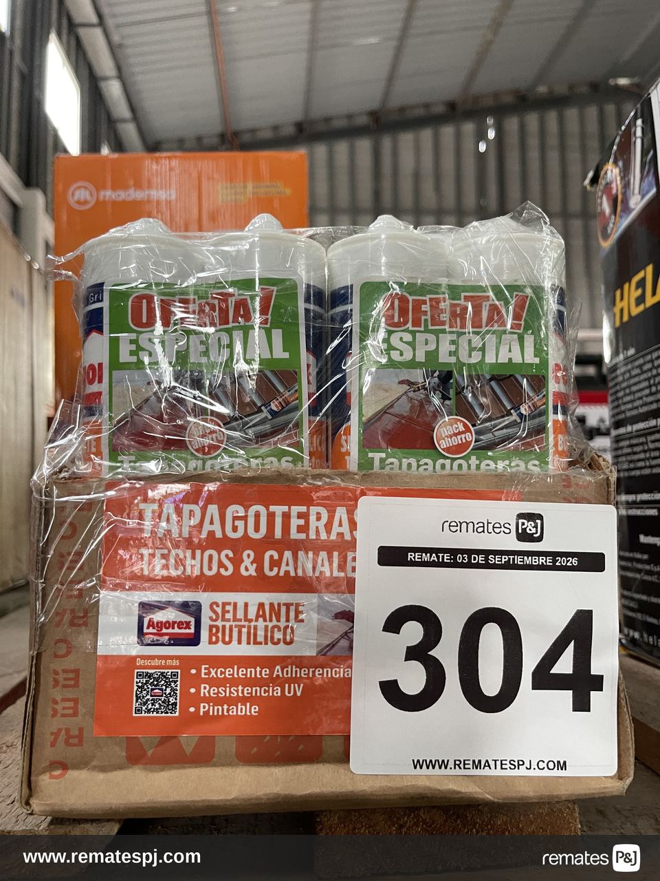 Sellantes butílico Agorex (tapagoteras, techos y canales)