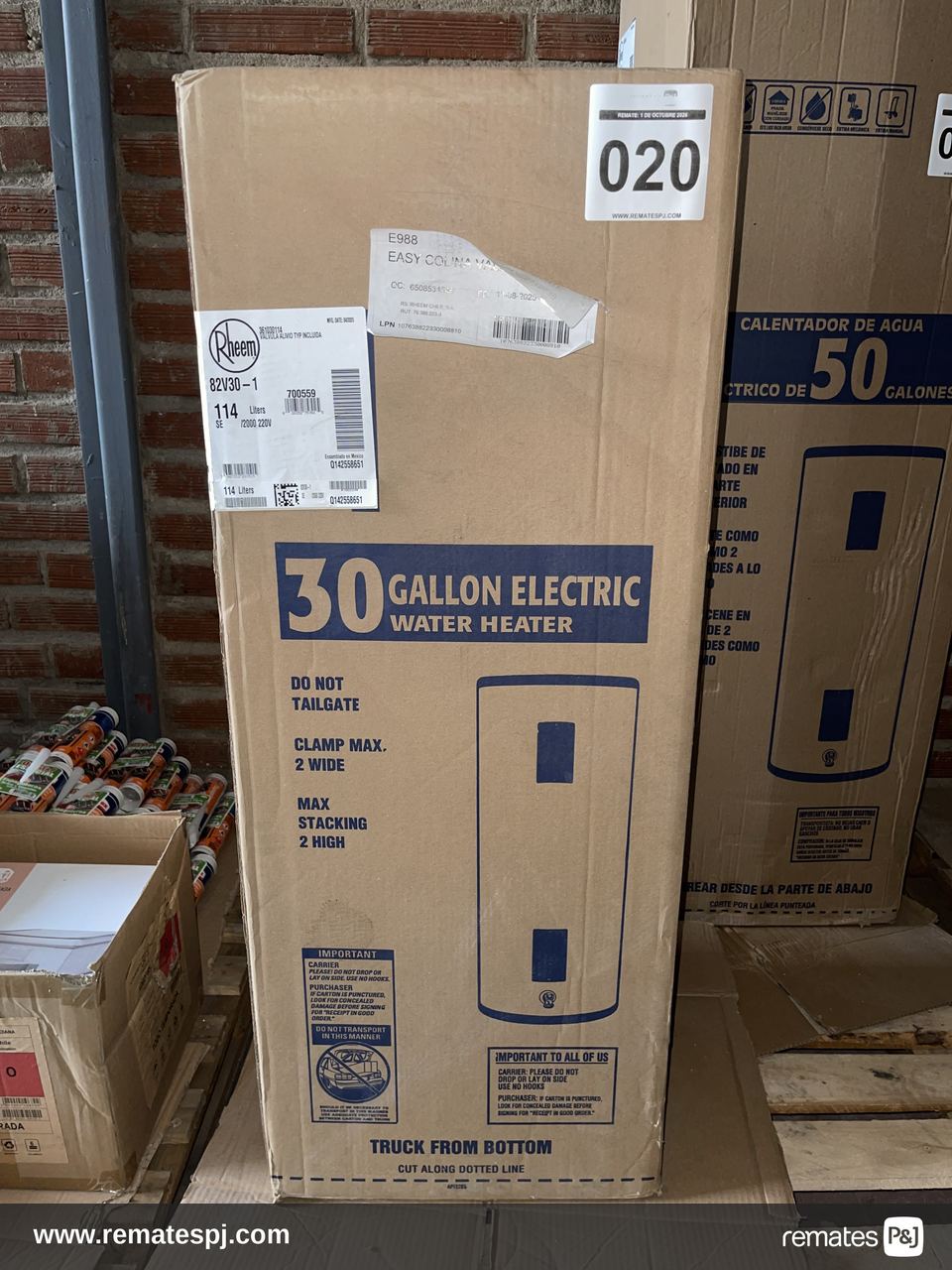 Termo eléctrico de 114 litros RHEEM