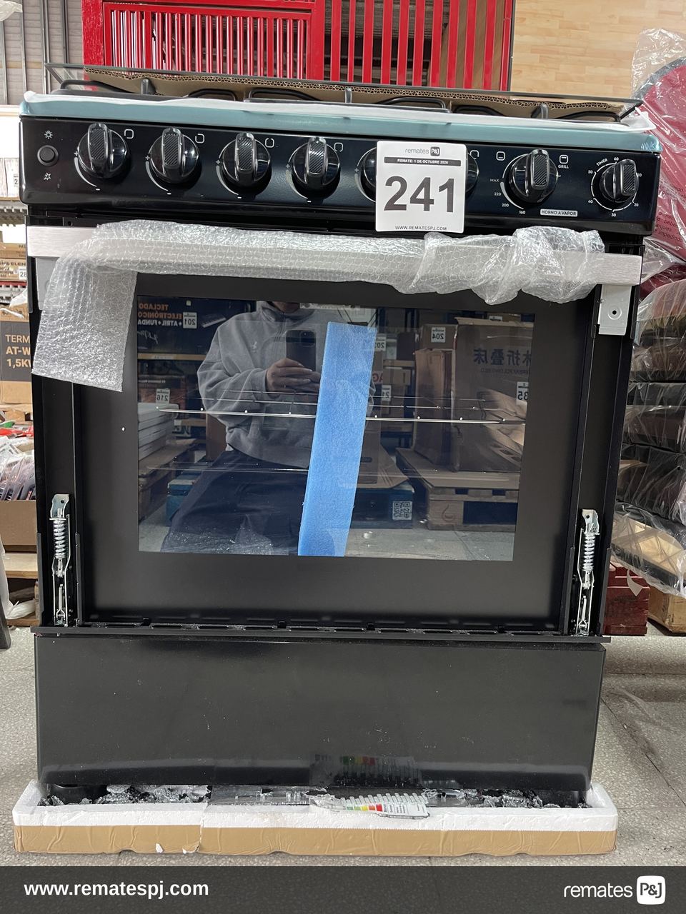 COCINA 6 PLATOS FM5SSC INOX MADEMSA NEGRA (Con Detalle)