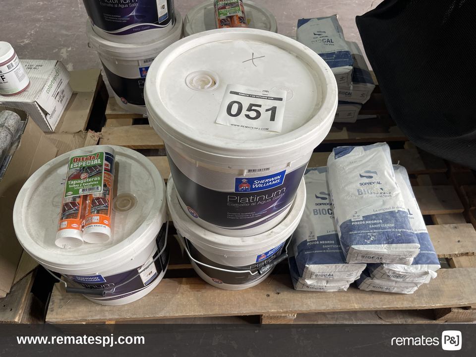 Esmalte de Agua Satin Sherwin Williams (pintura en balde) + Silicona Sellador butílico Tapagoteras 440g Pack x 2 + Biocal