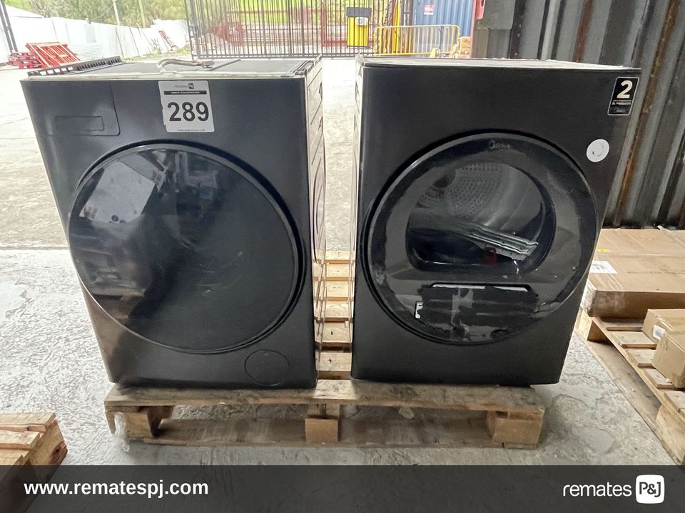 Pallet lavadora y secadora Midea