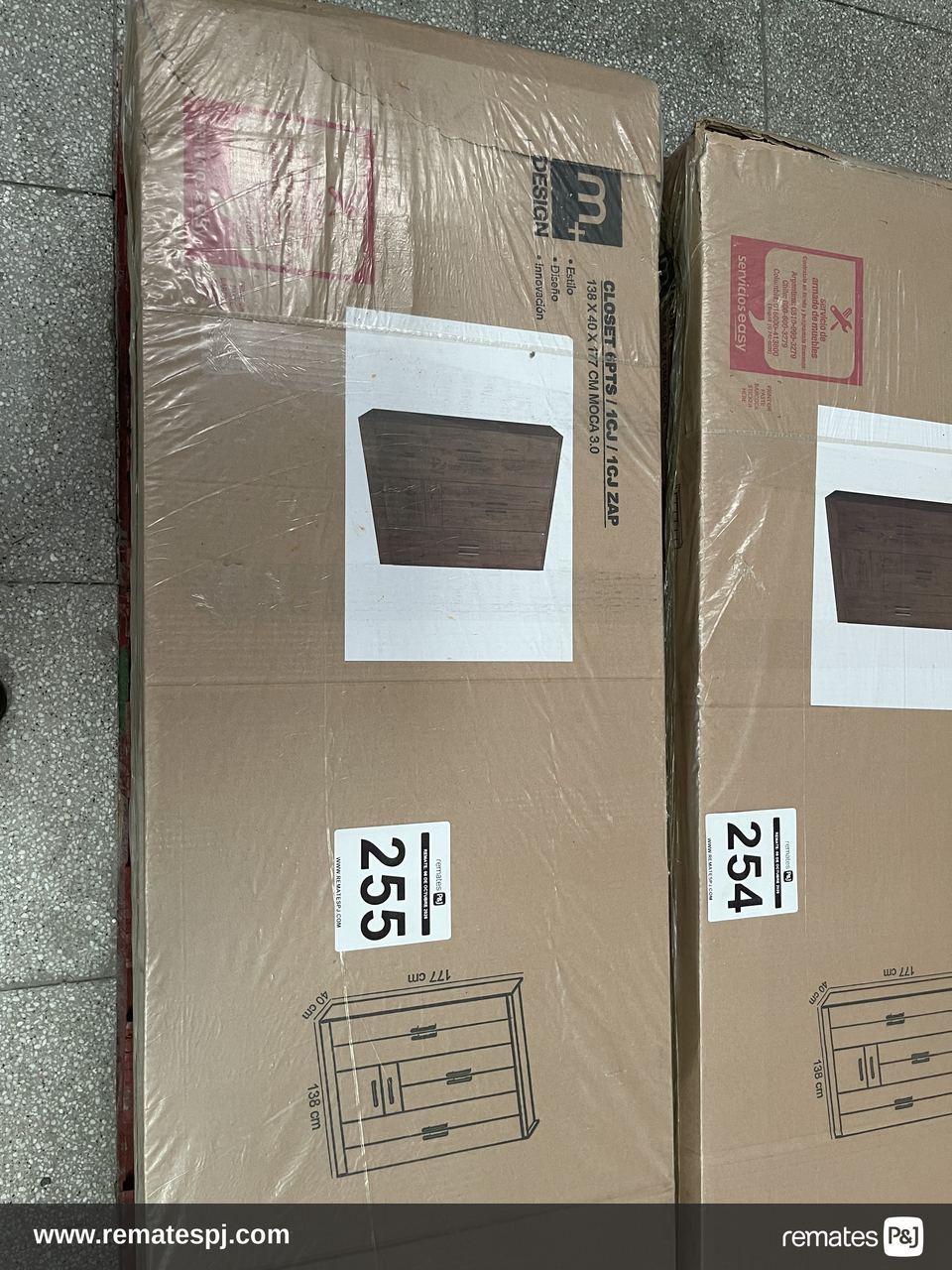 CLOSET 6PTS/1CJ/1ZAP 138X40X177 MOCA 3.0
