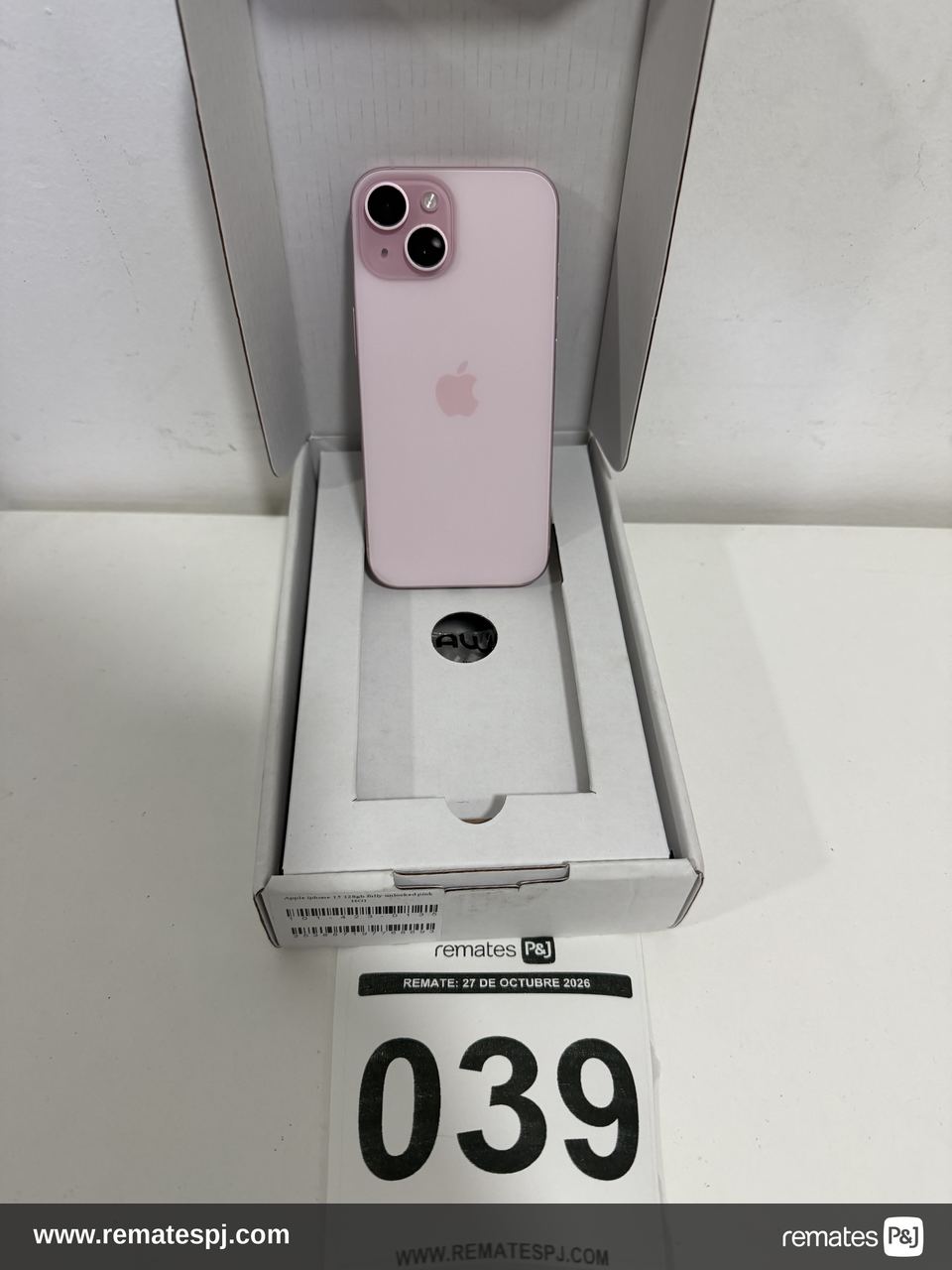 iPhone 15 128GB Rosado Reacondicionado eSIM