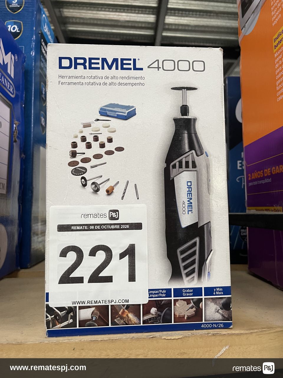 Herramienta Rotativa de Alto Desempeño DREMEL 4000