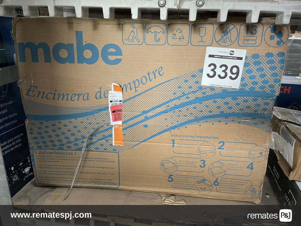 Encimera empotrable gas licuado 4 platos Mabe