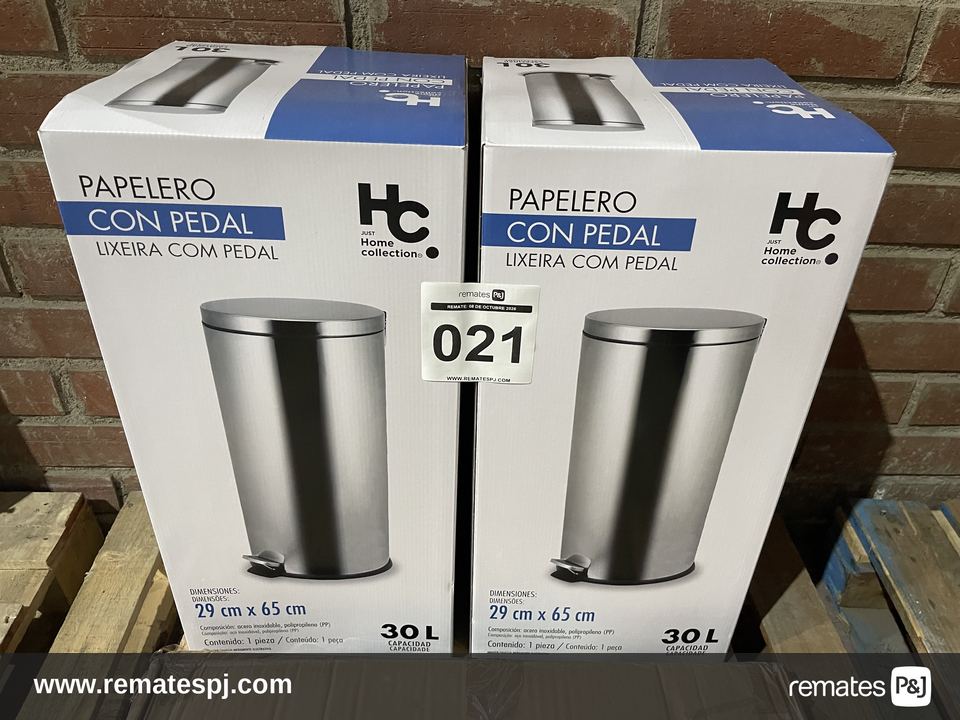 Papelero con Pedal 30L 29 x 65