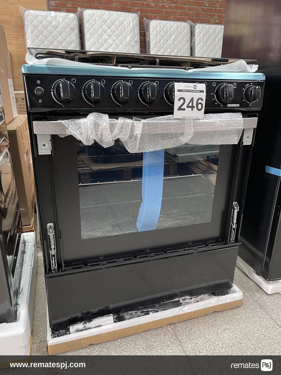 COCINA 6 PLATOS FM5SSC INOX MADEMSA NEGRO (Con Detalle)