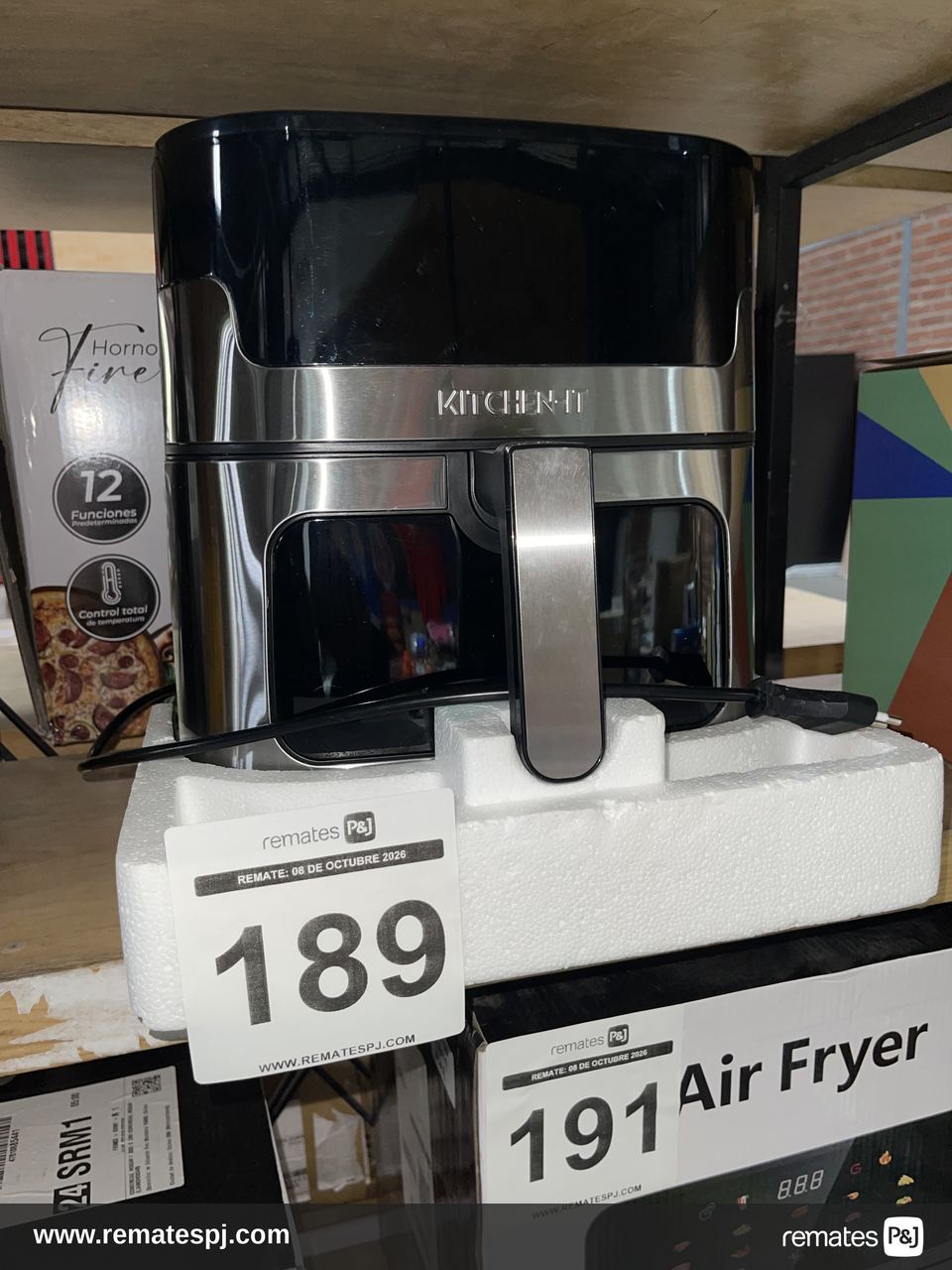 AIR FRYER SILVER/BLACK KINTCHEN-IT