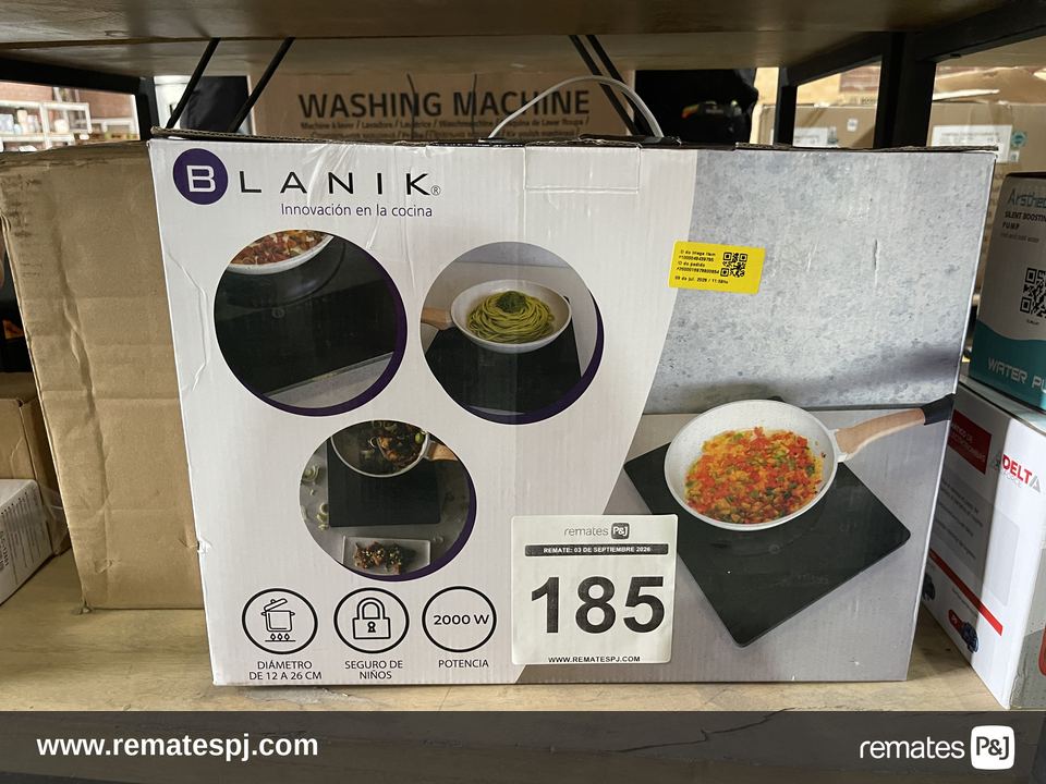 Encimera De Inducción Portátil Blanik Negro + Parrilla Electrica Digital