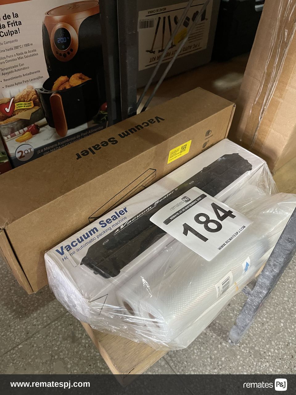 Maquina Selladora Al Vacío Sellar Alimentos + 50 Bolsas Negro
