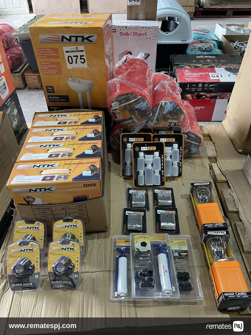 PALLET VARIEDAD DE ARTICULOS PARA CAMPING