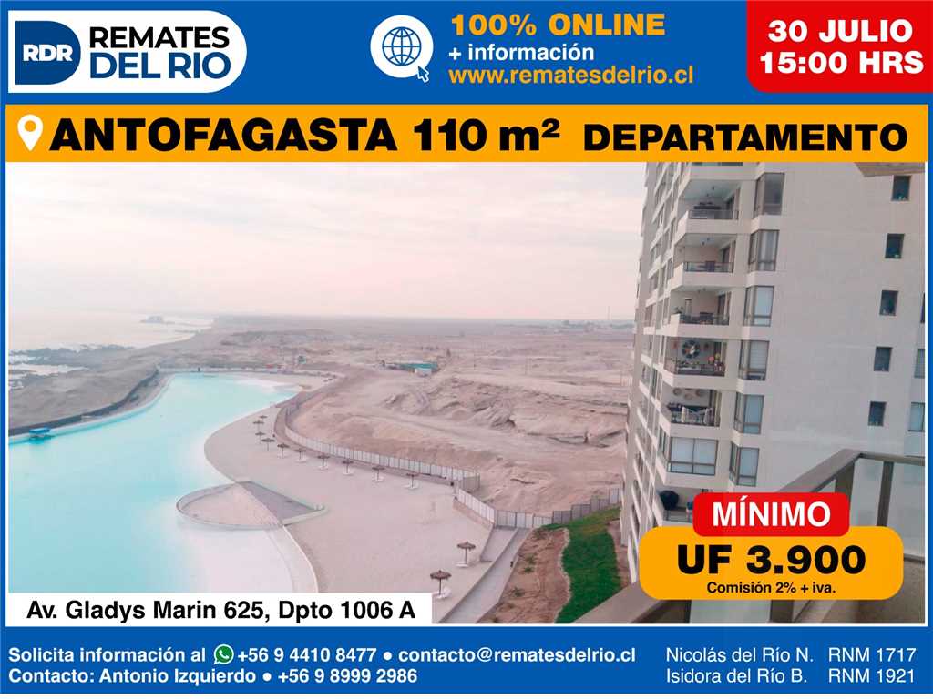 Avenida Gladys Marin 625, dpto 1006 A, Antofagasta