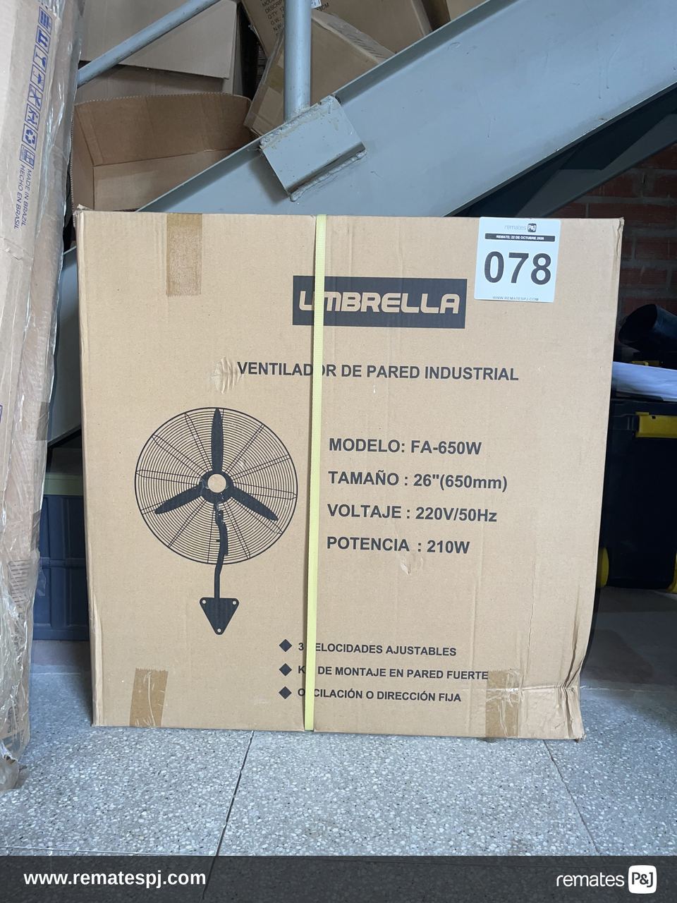 Ventilador de Pared Industrial UMBRELLA