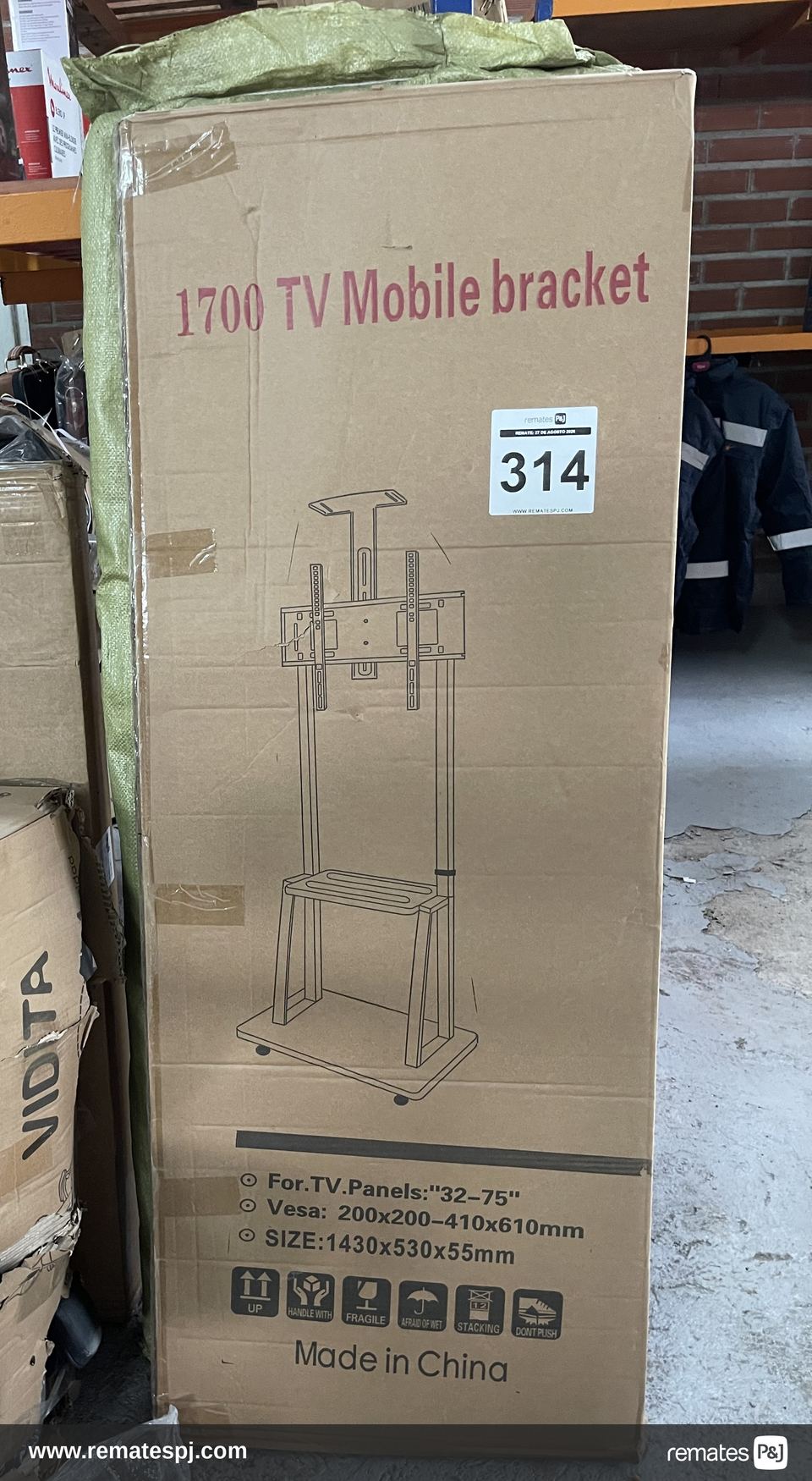 Soporte TV base pedestal rueda 32" a 70"
