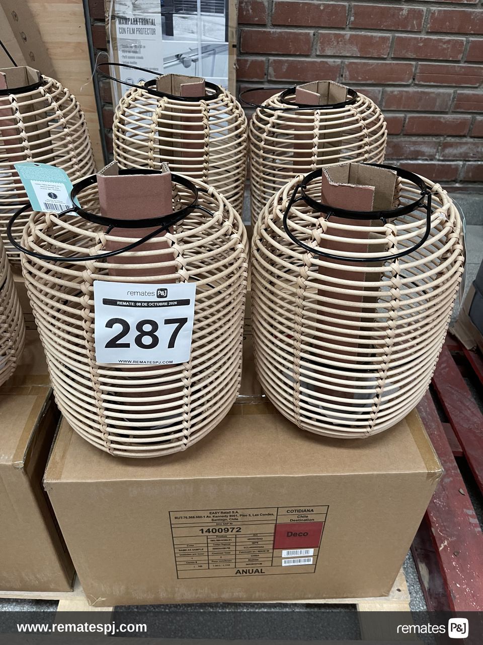Faroles fibra natural 26x35 cm Cotidiana