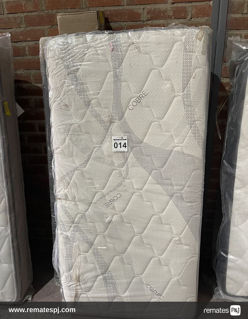 Base cama 1,5 + colchon Cobre 1,5 + patas