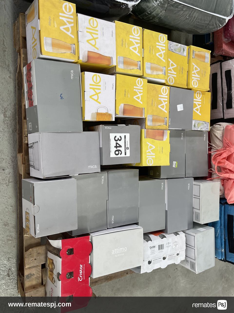 Pallet variedad de vasos