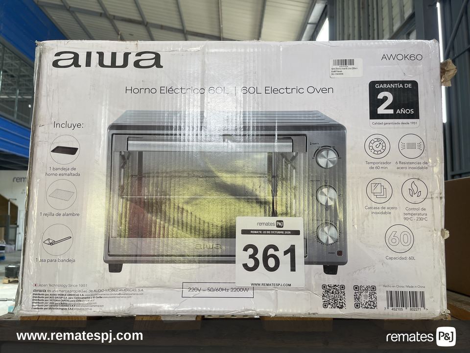 Horno eléctrico 60L Aiwa