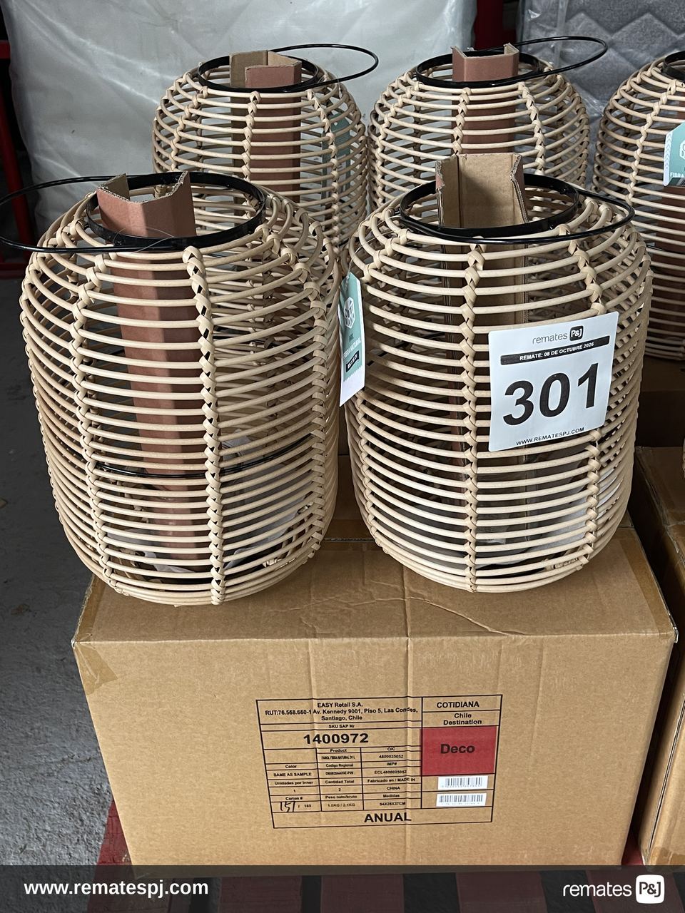Faroles fibra natural 26x35 cm Cotidiana