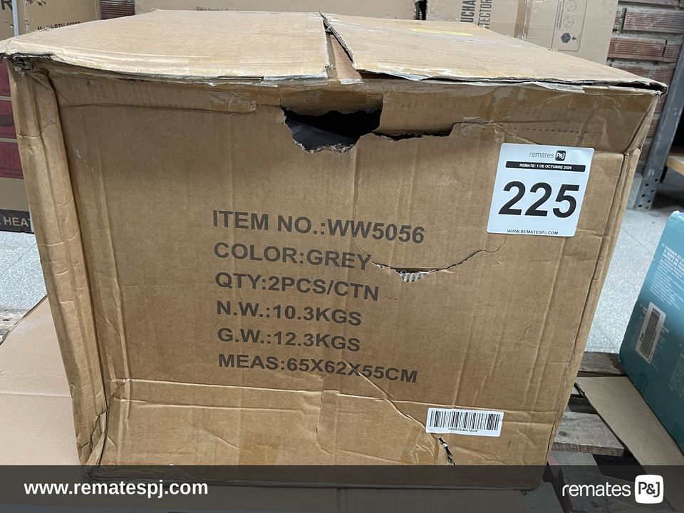 Silla de Comedor Macron Acolchada Gris KLIK HOME