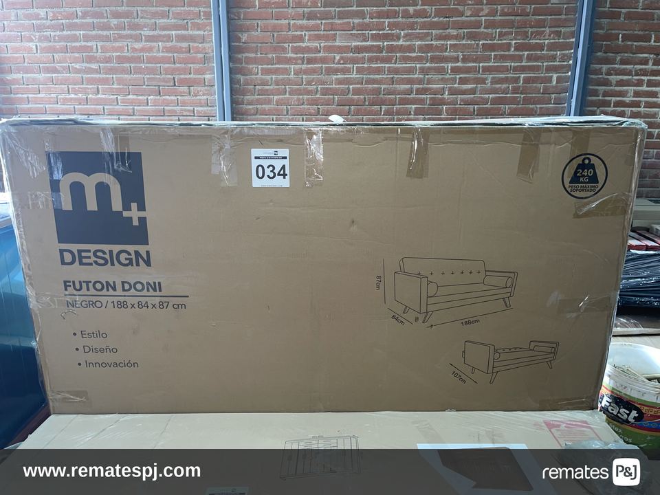 FUTON DONI 188X84X87 NEGRO