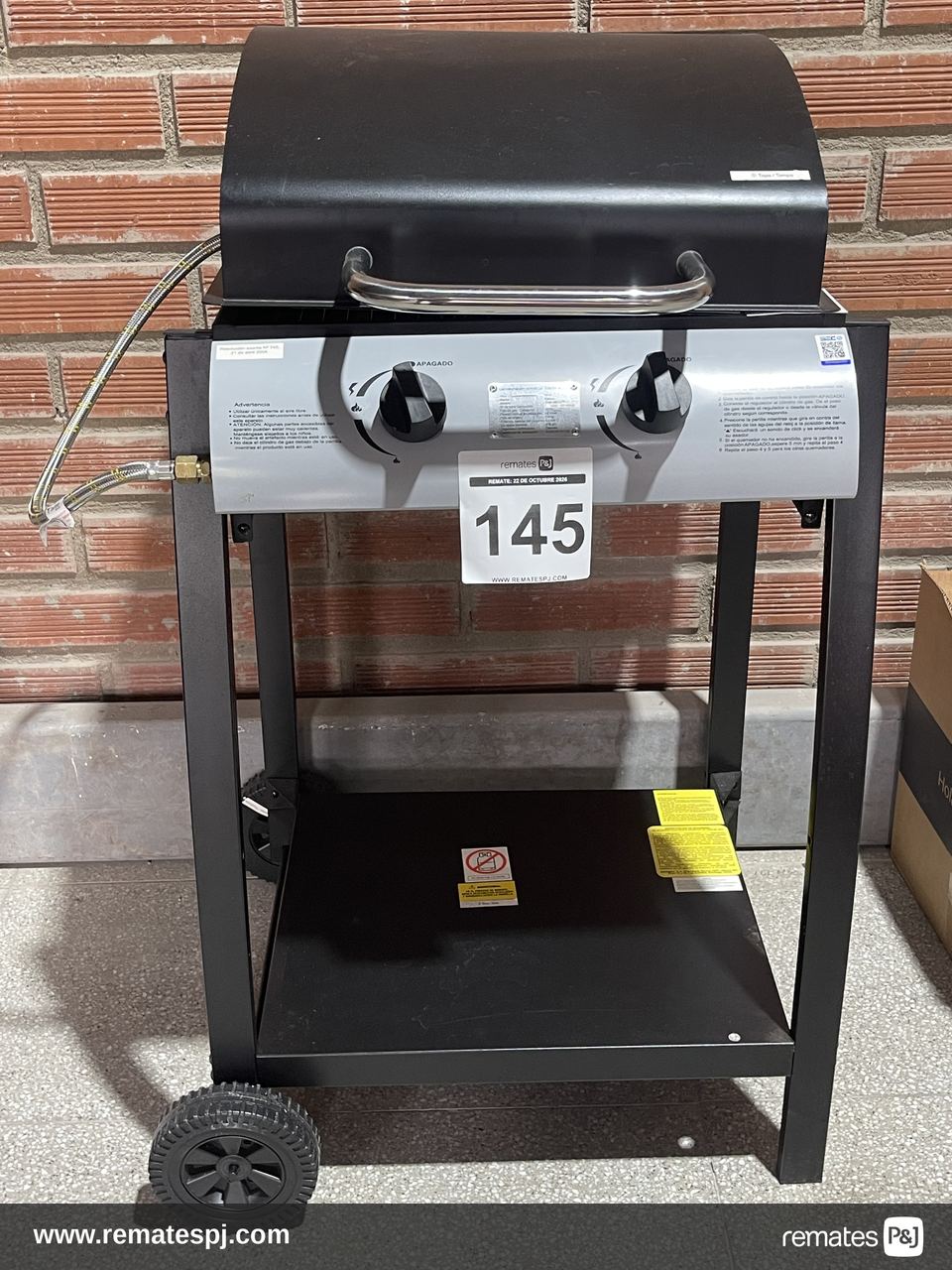 Parrilla a Gas Negro