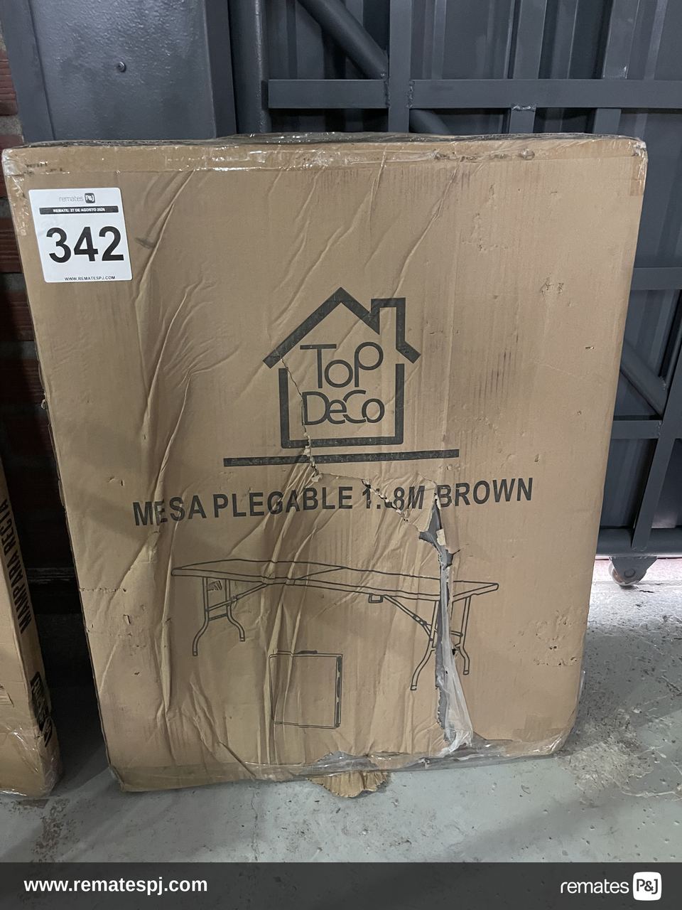 Mesa plegable 1.8M Brown TopDeco