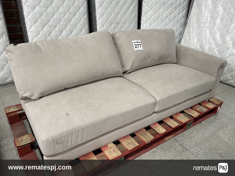 SILLON SOFA 2 CUERPOS BEIGE