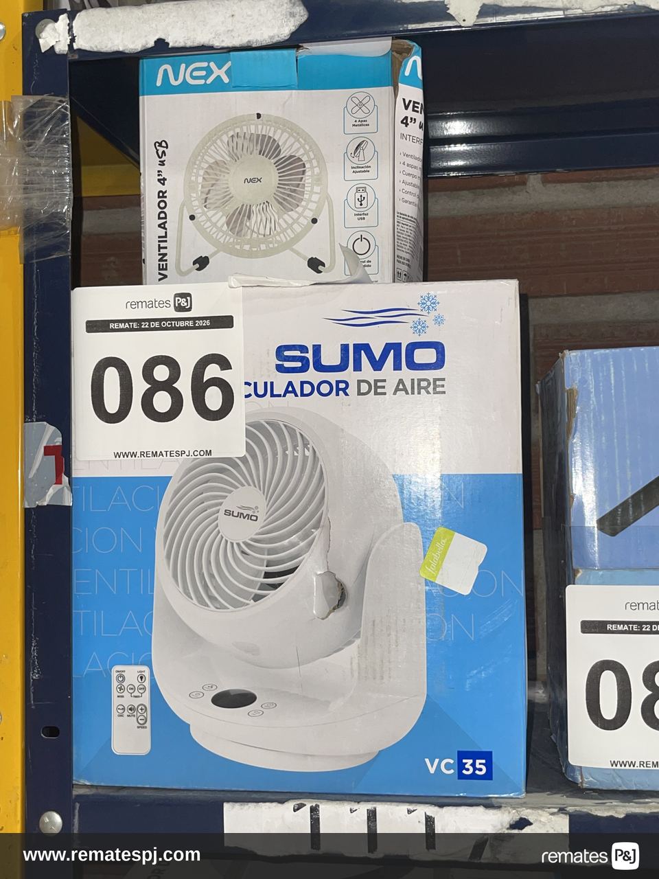 CIRCULADOR DE AIRE SUMO + VENTILADOR DE MESA 4" NEX