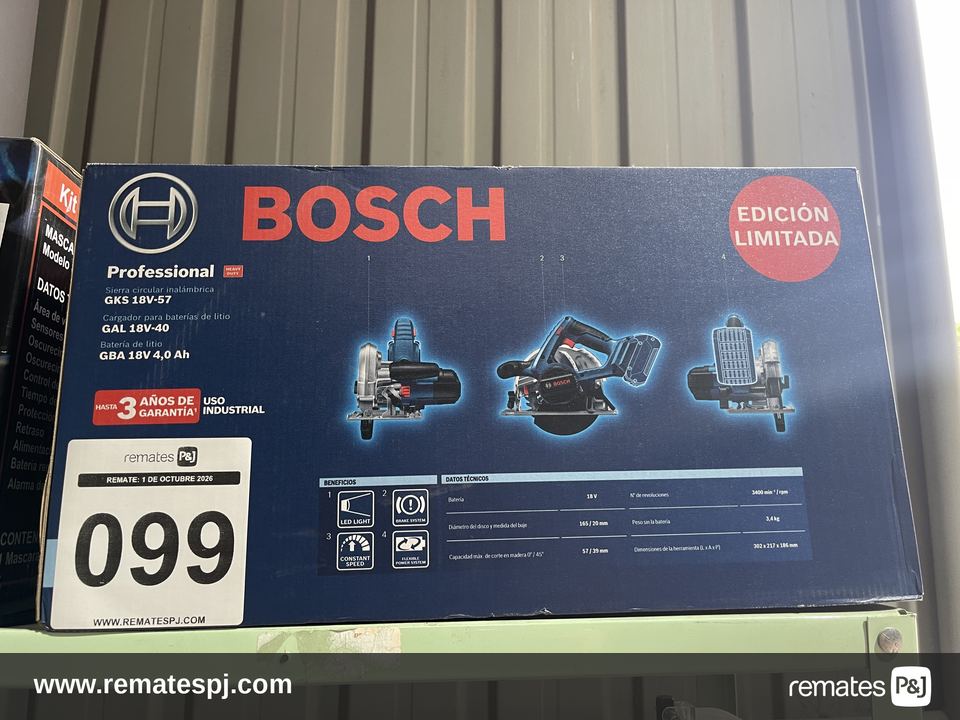 SIERRA CIRCULAR INALAMBRICA BOSCH
