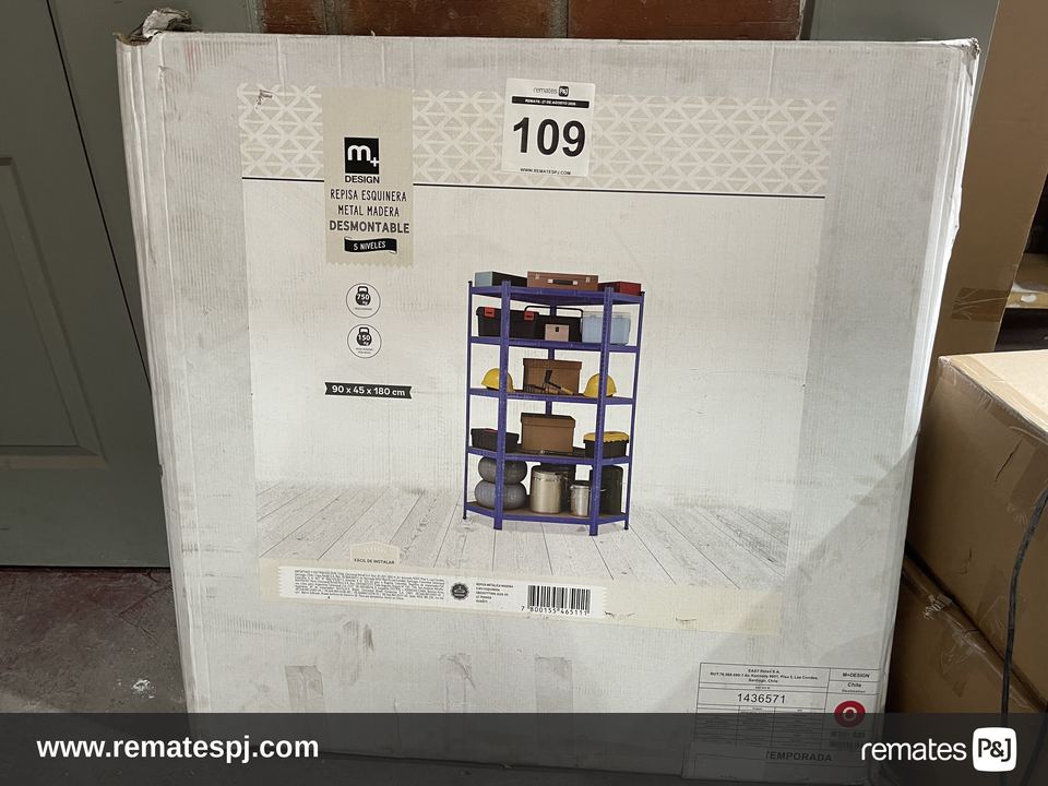 REPISA METALICA MADERA 5 NIV ESQUINERA