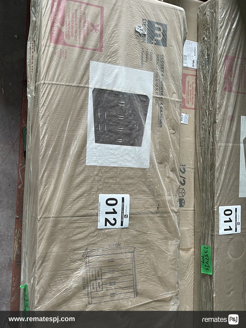 CLOSET 8PTAS/4CJ 183X40X177 TABACO