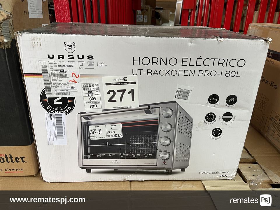 Horno Eléctrico 80 Litros Ut-Backofen- Ursus Trotter