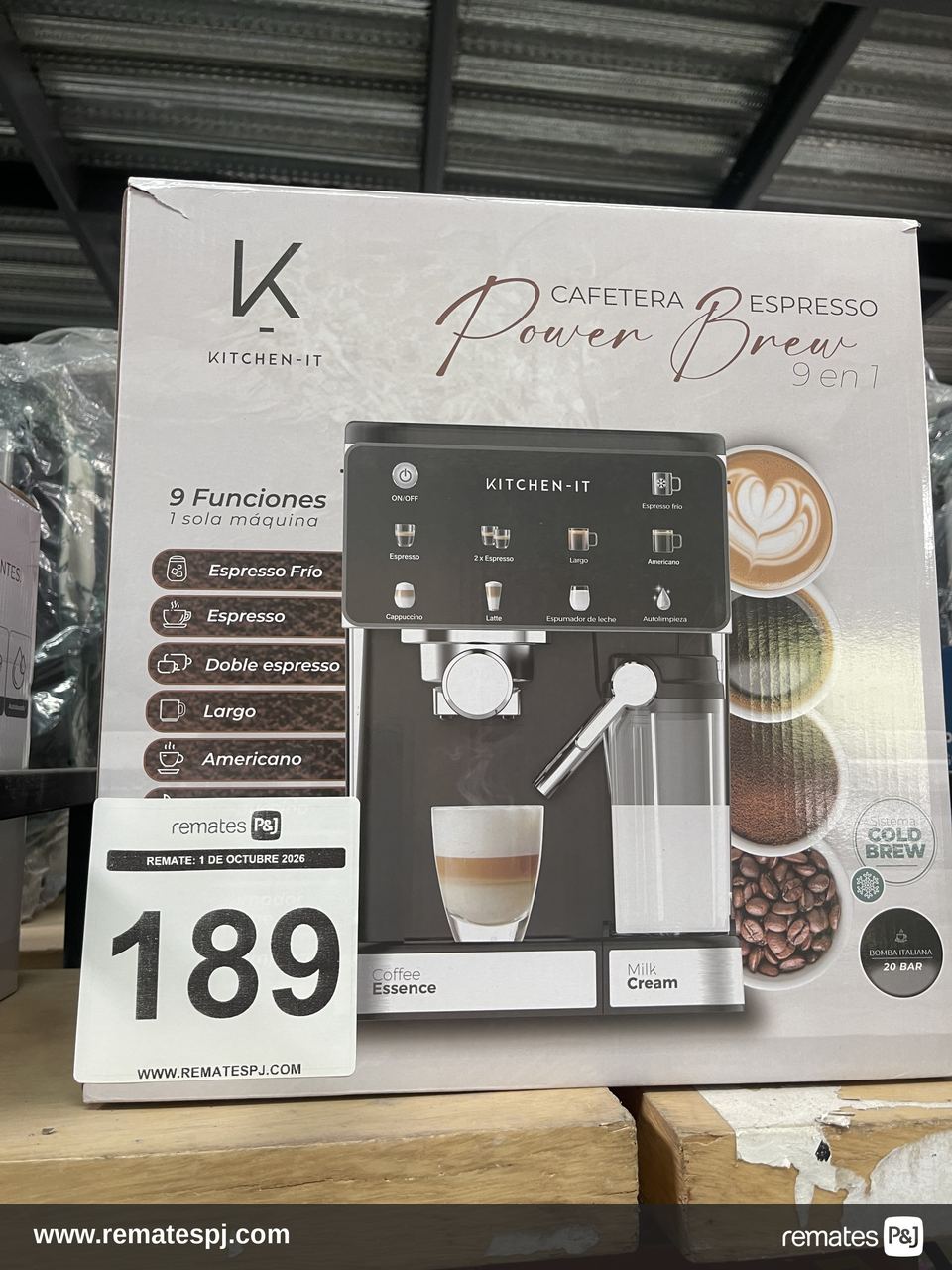 Cafetera Espresso Power Breur KITCHEN-IT