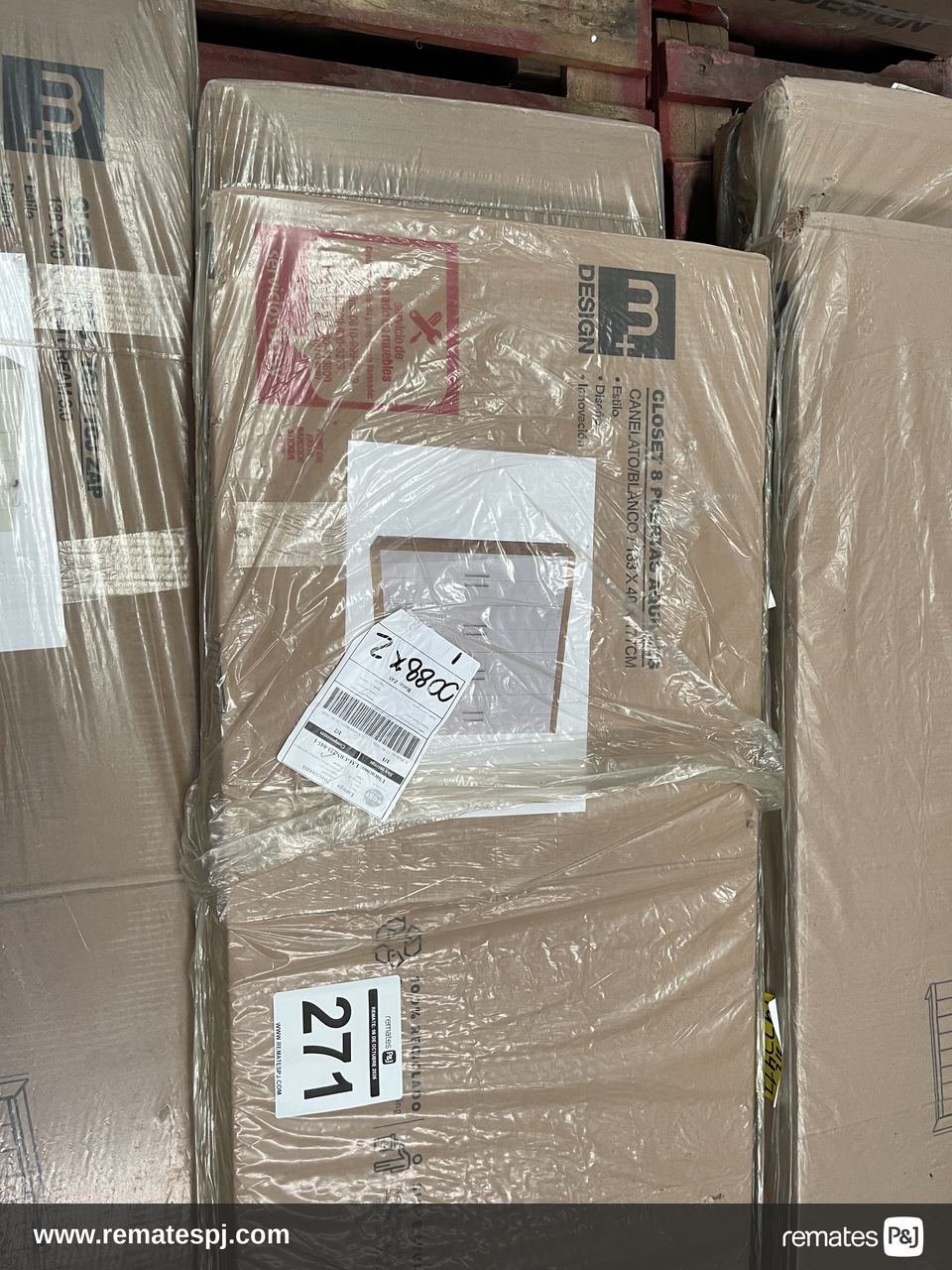 CLOSET 8PTAS AQUILES 183X40X177, CAN/BL