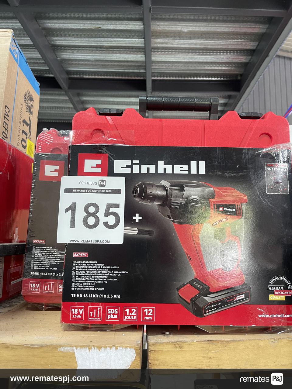 Rotomartillo Electroneumático Einhell Expert Plus Herocco 36/28 Inalámbrico Rojo