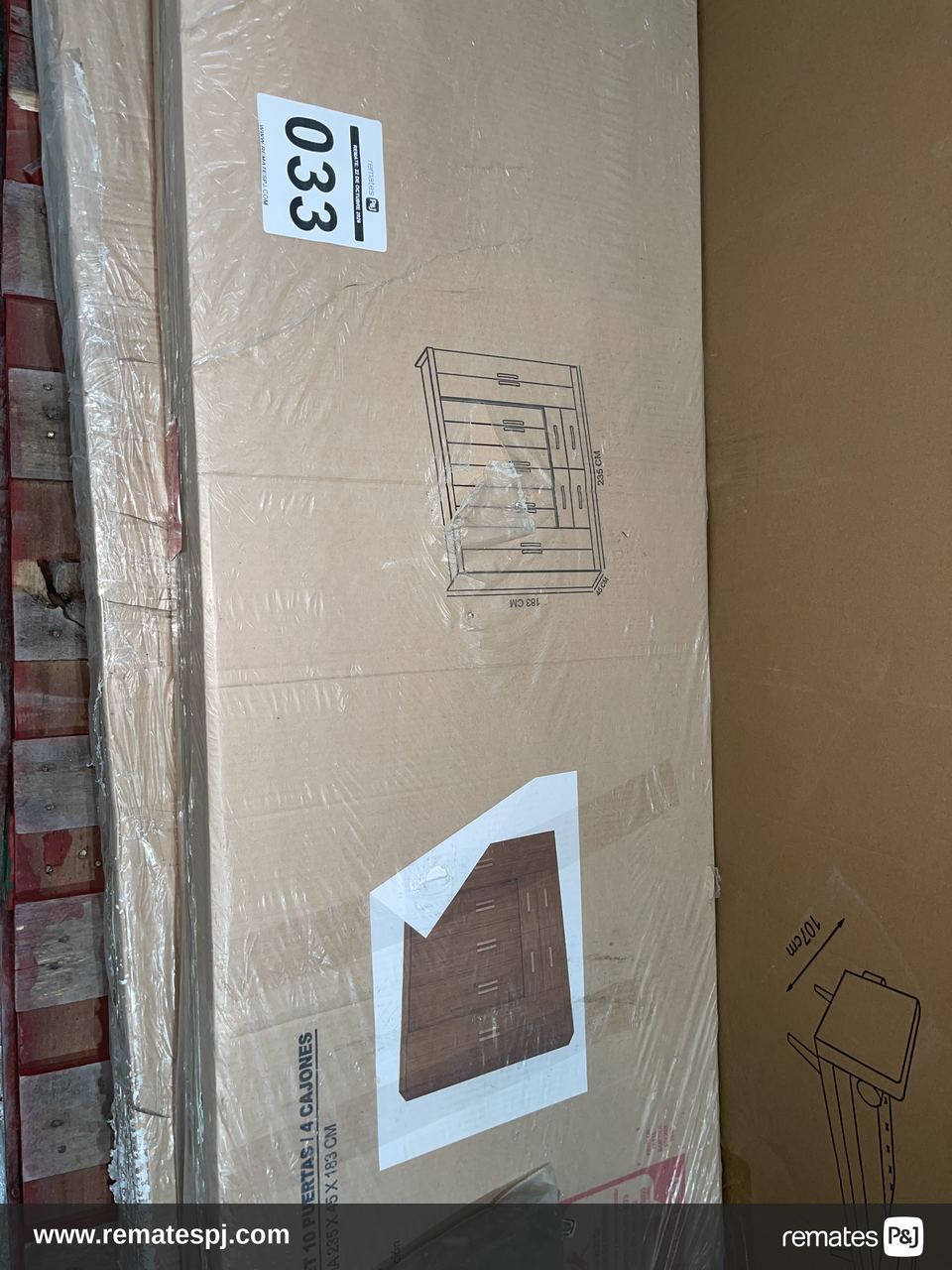 CLOSET 10PTA 4CJ LAGOS 235X45X183 ACACIA