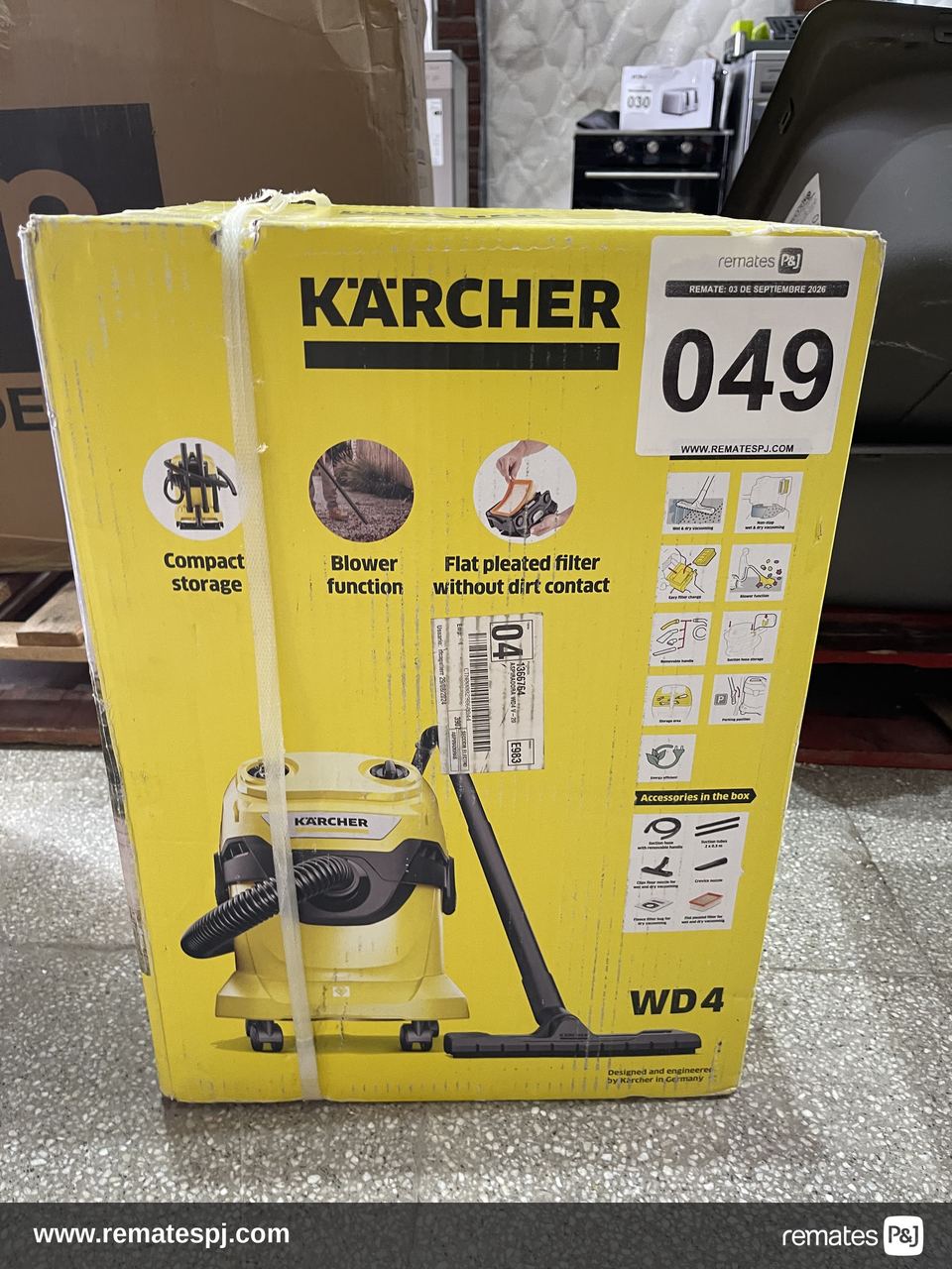 Aspiradora KARCHER WD4 1000W